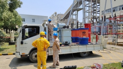 南京化學工業園熱電有限公司220kV，4號主變局放試驗